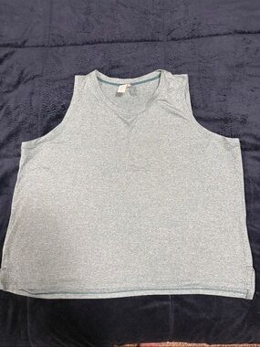 Balance Collection Heathered Teal V-Neck Tank Top